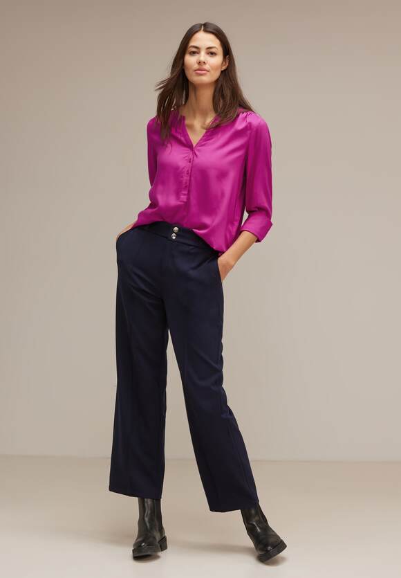STREET ONE Bluse in Unifarbe Damen - Style Bamika - Bright Cozy Pink | STREET  ONE Online-Shop