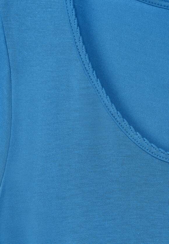 STREET ONE Shirt mit Dekosaum - Blue | Damen Online-Shop Bay ONE STREET