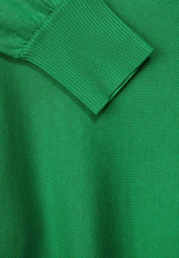 Noreen Online-Shop in Style STREET - Damen ONE Green Unifarbe Pullover Fresh ONE - STREET |