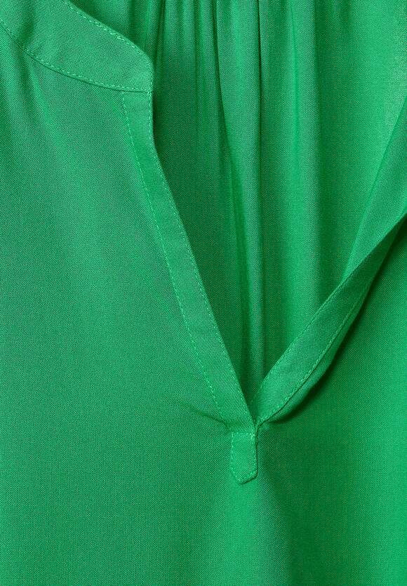 STREET ONE Blusenshirt in Unifarbe Damen - Fresh Green | STREET ONE  Online-Shop