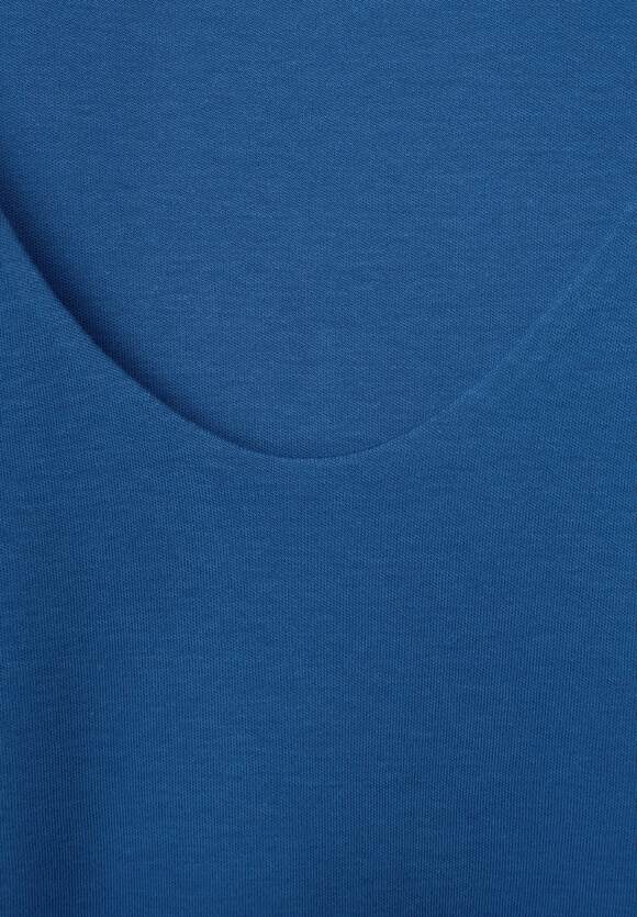 STREET Damen Blue ONE Online-Shop - STREET | Style - Lapis ONE Unifarbe in T-Shirt Palmira