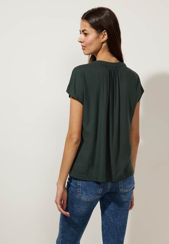 in Online-Shop Damen STREET | - Hillside STREET Green Unifarbe ONE ONE Blusenshirt