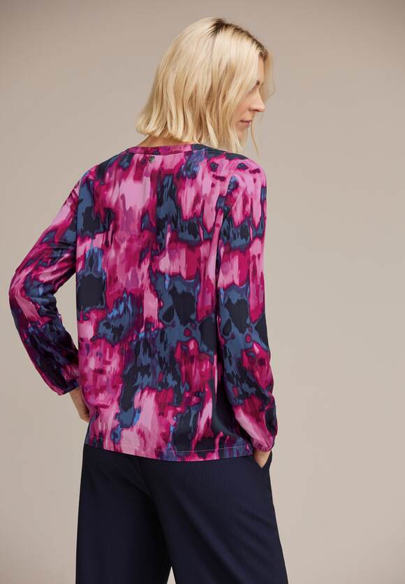 STREET ONE Tunikabluse mit Print Damen - Bright Cozy Pink | STREET ONE  Online-Shop | Blusenshirts