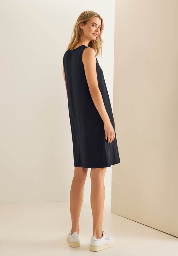 STREET ONE Vintage Kleid | in Damen STREET Online-Shop - ONE Unifarbe Blue Dark