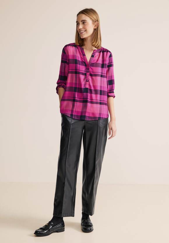 STREET ONE Bluse aus Viskose Damen - Style Bamika - Bright Cozy Pink | STREET  ONE Online-Shop