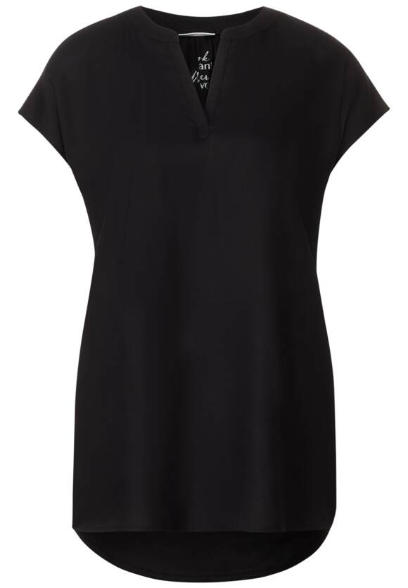 ONE STREET Long Online-Shop ONE - Black Damen Blusenshirt Viskose STREET |