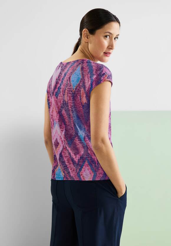 STREET ONE Multicolor Ikat Print Shirt Damen - Tamed Berry | STREET ONE  Online-Shop