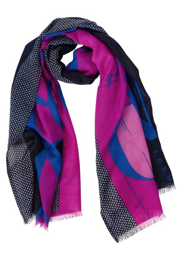 STREET ONE Langer Schal Damen - Bright Cozy Pink | STREET ONE Online-Shop