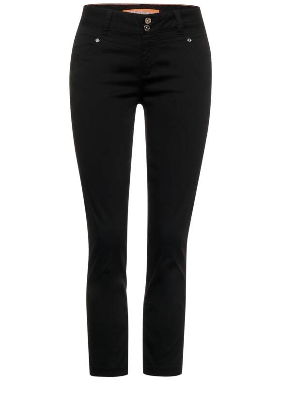 STREET ONE Casual Style - Fit Hose in Unifarbe Black Damen STREET ONE Online-Shop - | Yulius