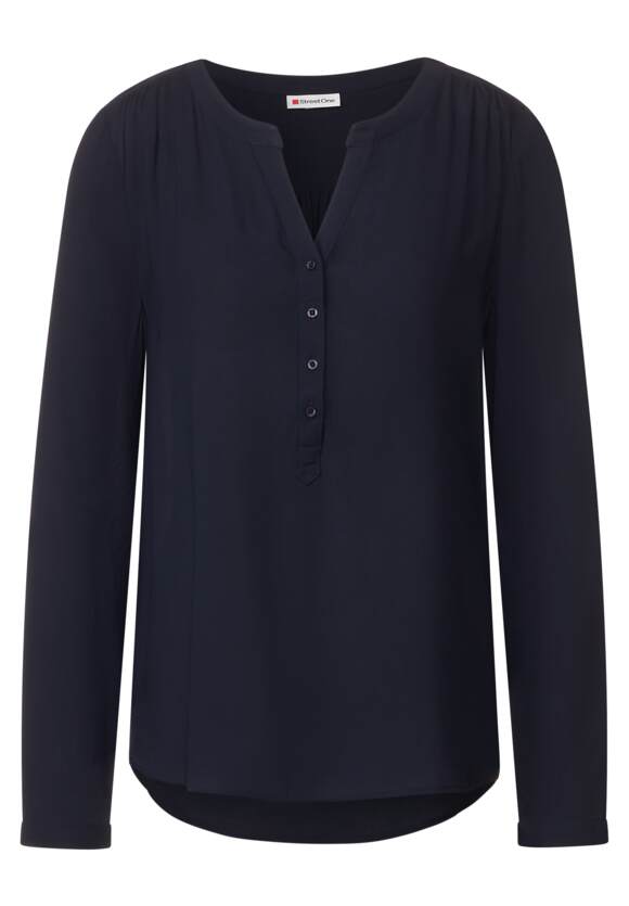 STREET ONE Bluse im Tunikastyle Damen - Style Bamika - Deep Blue | STREET  ONE Online-Shop | Hemdblusen