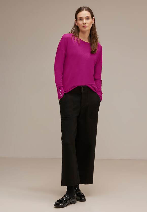 STREET ONE Viskose Print | Bamika Online-Shop Bluse - Lupine - mit STREET ONE Style Damen Lilac
