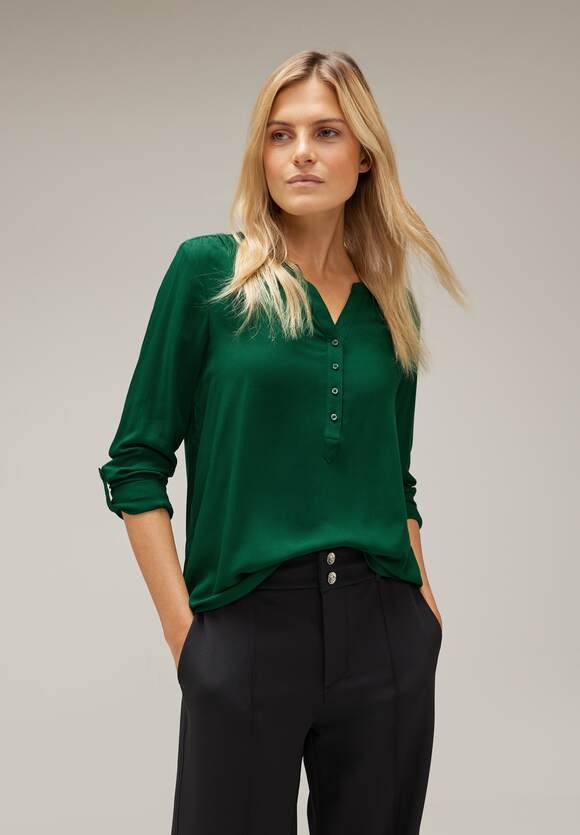 STREET ONE Bluse im Tunikastyle Damen - Style Bamika - Gentle Green | STREET  ONE Online-Shop