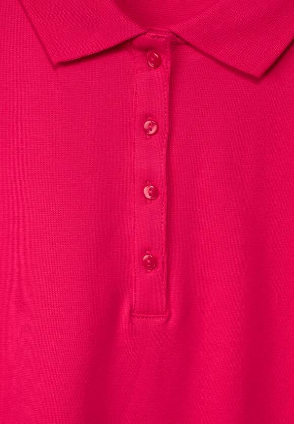 ONE ONE STREET STREET Online-Shop Damen Red Unifarbe in | Fiesta - Poloshirt