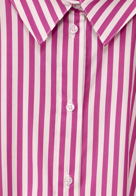 STREET ONE Streifen Hemdbluse Damen - Bright Cozy Pink | STREET ONE  Online-Shop
