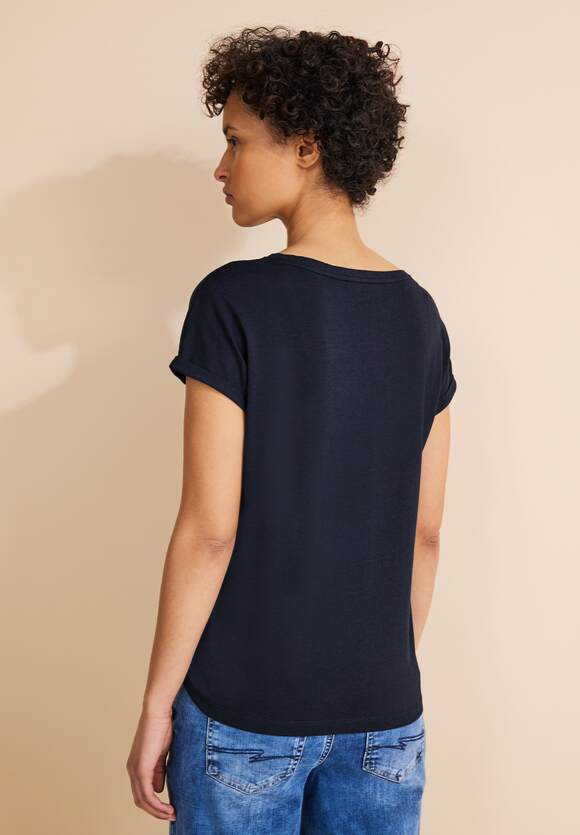 - T-Shirt ONE Damen Blue Steinchen Online-Shop Deep mit | ONE STREET STREET