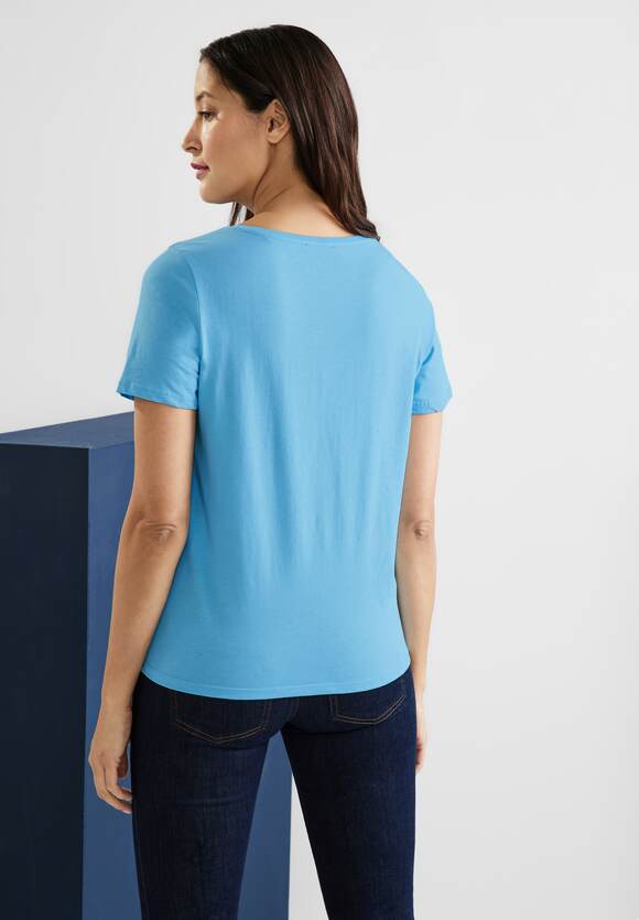 ONE Blue Folienprint T-Shirt Splash STREET STREET ONE - Online-Shop Damen |