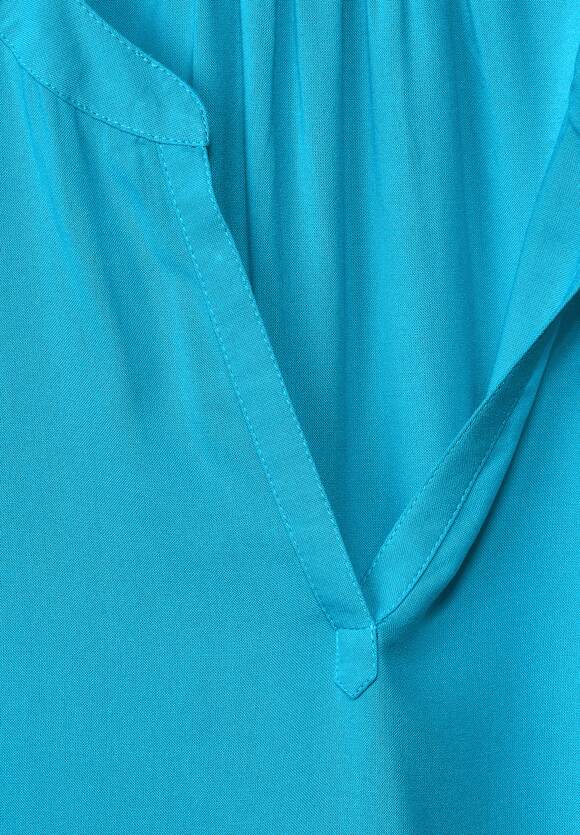 STREET ONE Blusenshirt in Unifarbe Online-Shop Aqua ONE | - Damen Splash STREET