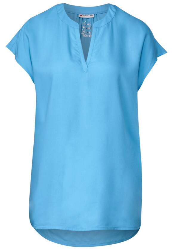 STREET ONE Viskose Long Blusenshirt ONE Damen Splash - Online-Shop STREET | Blue
