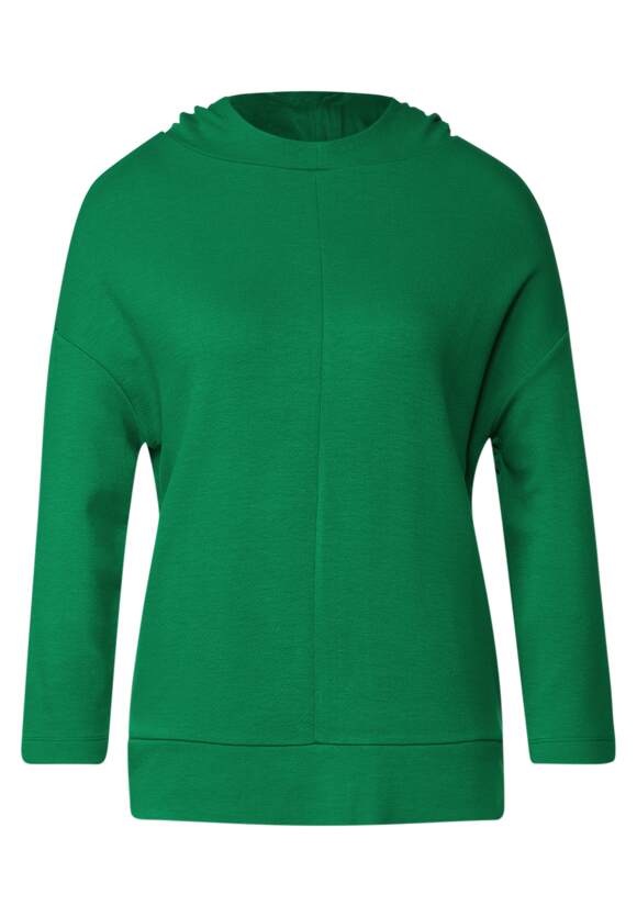 STREET ONE Hoodie Shirt mit Kapuze Damen - Brisk Green | STREET ONE  Online-Shop
