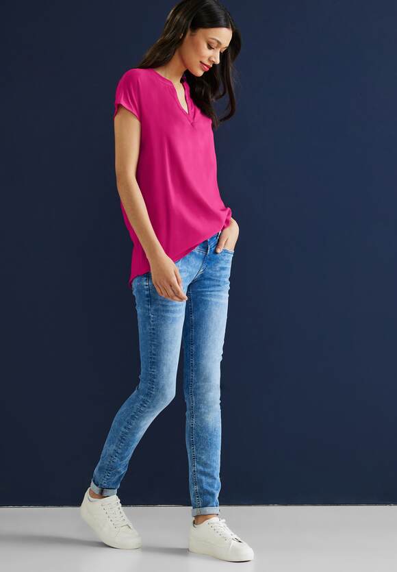 STREET | - ONE Damen Blusenshirt Nu STREET Long Viskose Online-Shop Pink ONE