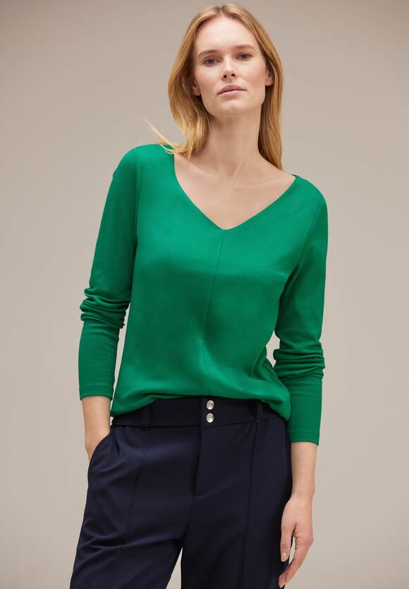 ONE in Damen Unifarbe ONE | STREET Langes Online-Shop Green Brisk - STREET Shirt