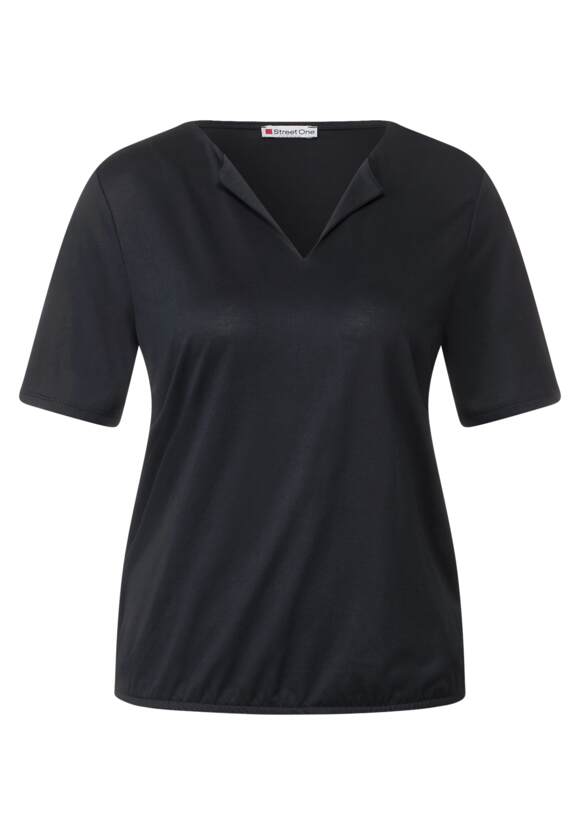 STREET ONE | Damen STREET - ONE Online-Shop Seidenlook Shirt Black