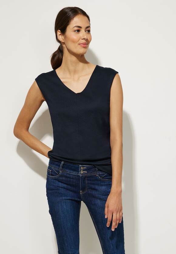 - Style - ONE Basic Damen STREET Dahlia STREET Online-Shop Kurzarmshirt | Blue ONE Palmira