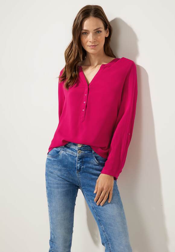 Bluse | Damen Style - Unifarbe - Basic STREET Online-Shop ONE in Mandarine Juicy STREET Bamika ONE