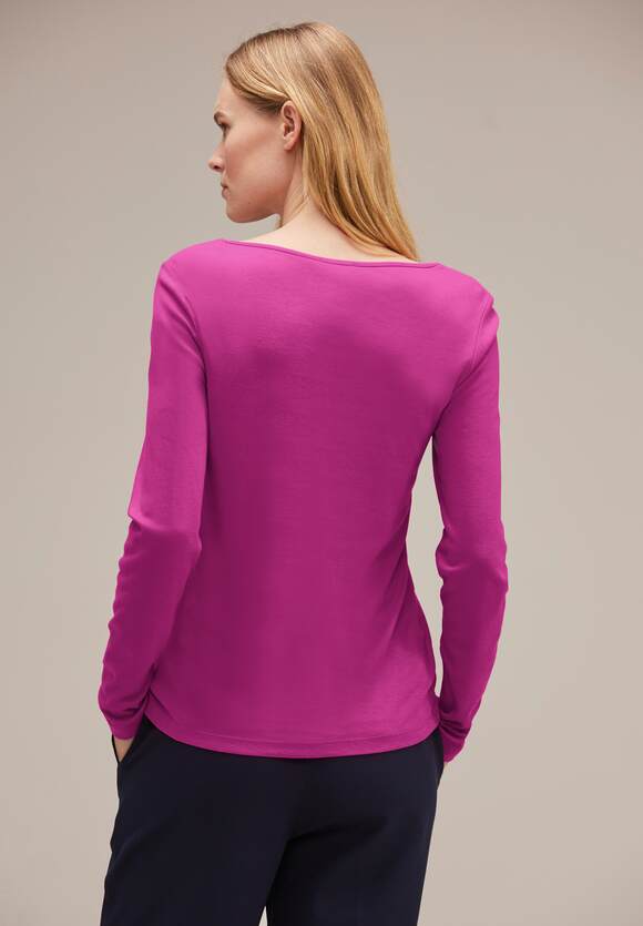 STREET Damen | Lanea Shirt - Bright Style V-Ausschnitt ONE - Cozy Pink Online-Shop ONE STREET