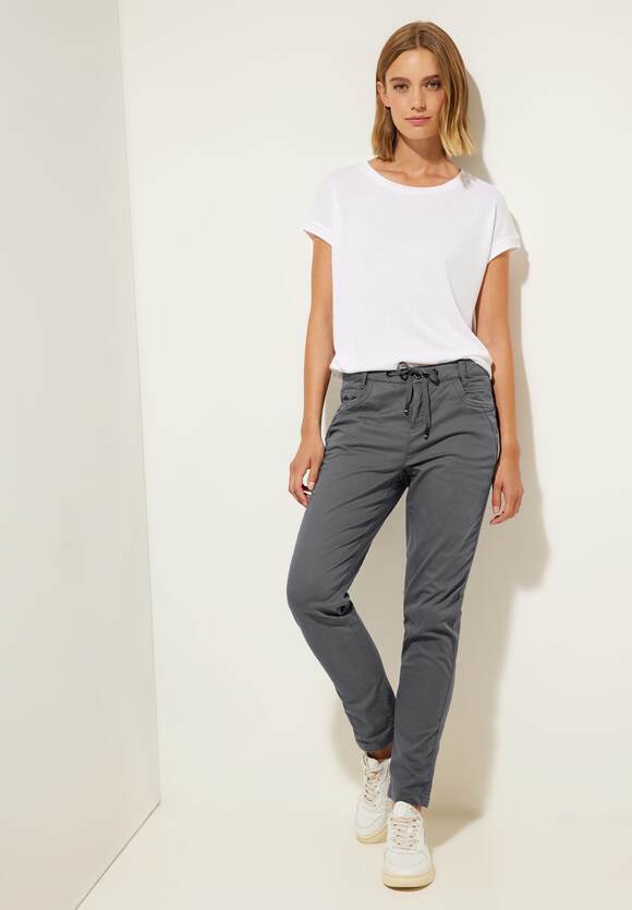Karrieresprung STREET ONE Pure | STREET - ONE Damen Casual Fit Style - Yulius Grey Online-Shop Hose