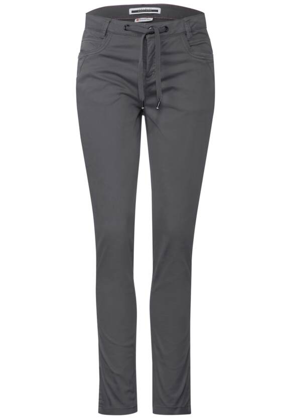 STREET ONE | ONE - Pure - STREET Casual Fit Hose Damen Style Online-Shop Grey Yulius