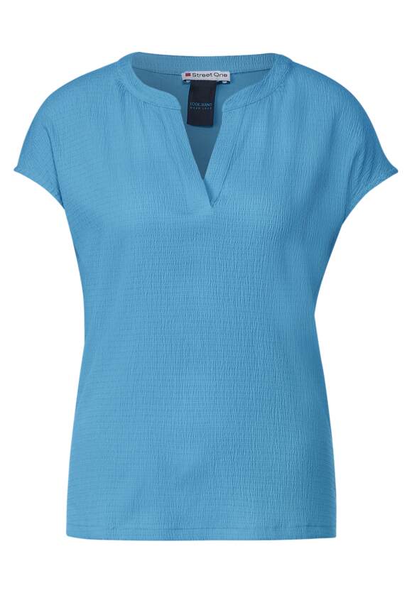 ONE Materialmix Damen STREET Splash STREET T-Shirt - Blue | Online-Shop ONE