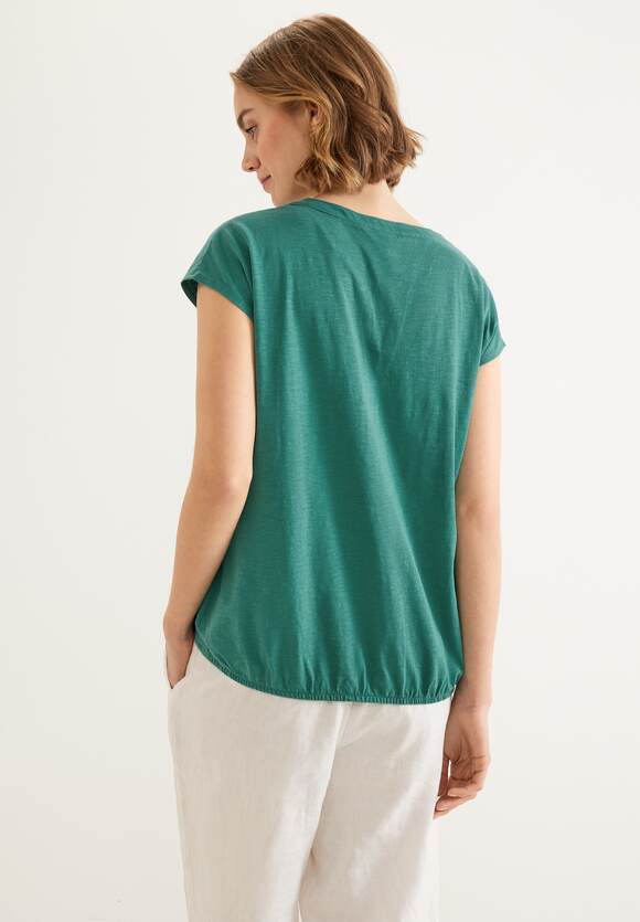 Green ONE Damen Elastiksaum | STREET Lagoon Online-Shop mit ONE STREET - T-Shirt