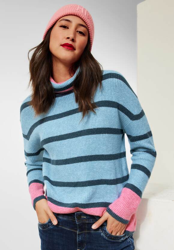 Mode Sweaters Gebreide truien Stefanel Gebreide trui sleutelbloem kabel steek casual uitstraling 
