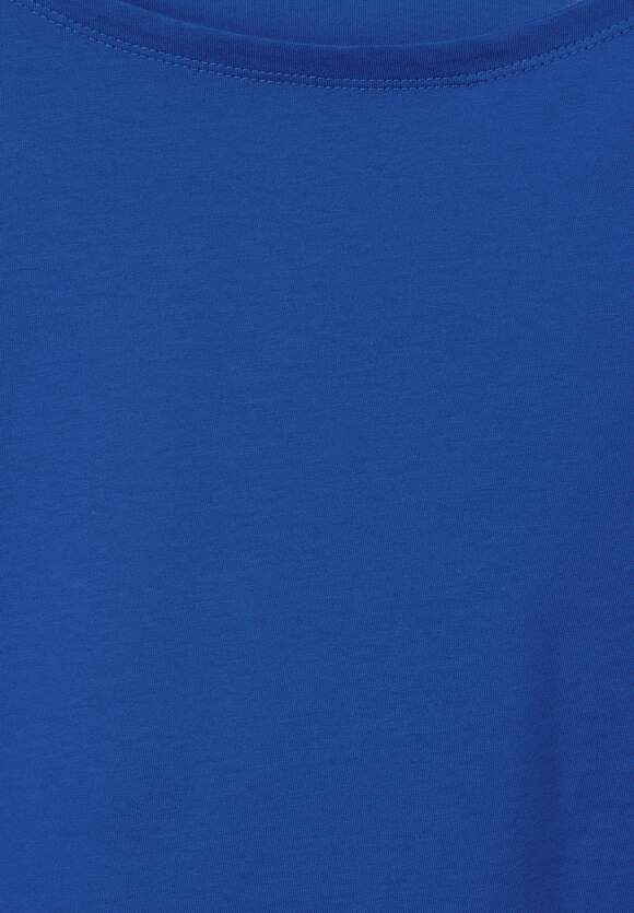 STREET ONE Basic Langarmshirt Damen - Fresh Intense Gentle Blue | STREET ONE  Online-Shop