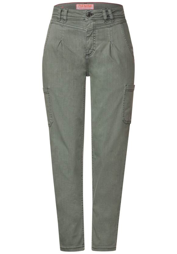 Damen - Stretch ONE Olive Soft Jeans STREET ONE mit Online-Shop Washed Loose STREET Fit |