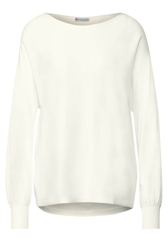 ontgrendelen hartstochtelijk vrouwelijk STREET ONE Pullover in Unifarbe Damen - Style Noreen - Dream White | STREET  ONE Online-Shop