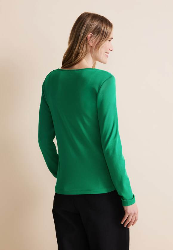 STREET ONE Shirt mit Herzausschnitt | Spring Online-Shop Damen ONE - Fresh Green STREET