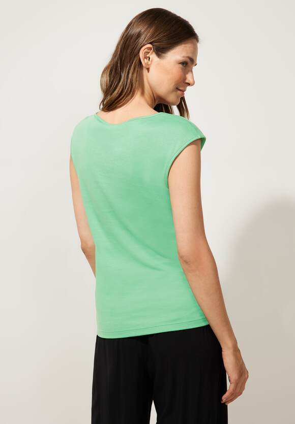 Damen Gentle ONE Online-Shop STREET Basicshirt - V-Ausschnitt Ada | ONE Style STREET mit Fresh Green -