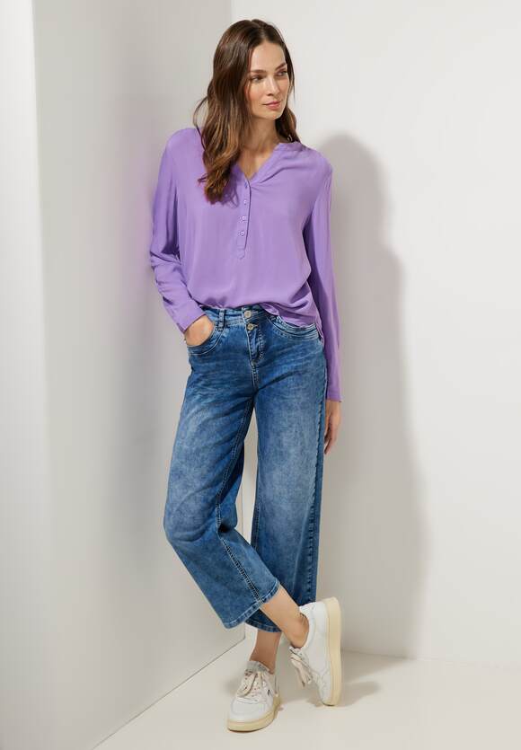 in | Damen Pink Online-Shop - ONE ONE Cozy - STREET Unifarbe STREET Style Basic Bamika Bright Bluse