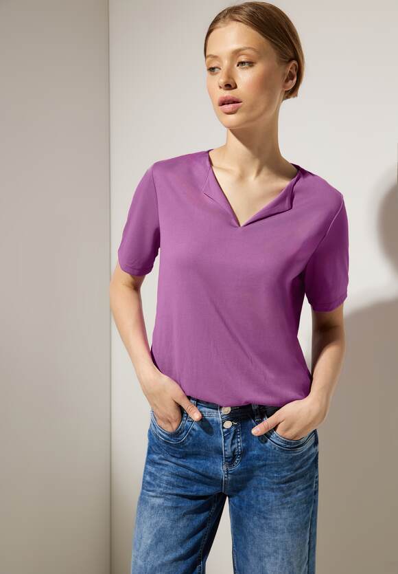 Meta Seidenlook ONE Online-Shop Shirt STREET STREET | Lilac ONE Damen -