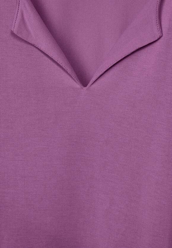 STREET ONE Seidenlook Shirt Damen - Meta Lilac | STREET ONE Online-Shop