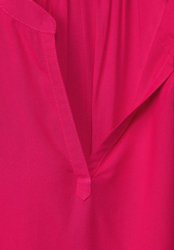 STREET ONE Blusenshirt in Unifarbe Damen - Fiesta Pink | STREET ONE  Online-Shop