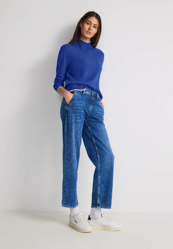 ONE Gentle Damen Online-Shop mit - | Fresh Blue Pullover STREET Intense STREET Stehkragen ONE