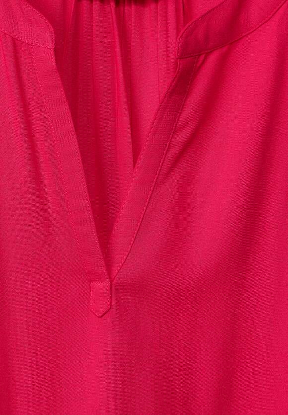 STREET ONE Blusenshirt in Unifarbe Damen - Fiesta Red | STREET ONE  Online-Shop