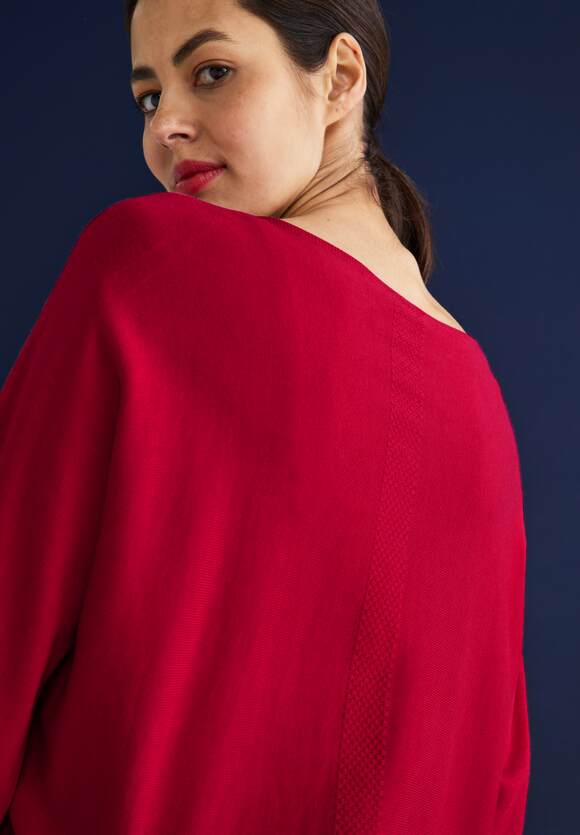 STREET ONE - ONE Style - Unifarbe | Damen Noreen STREET Red in Pullover Fiesta Online-Shop