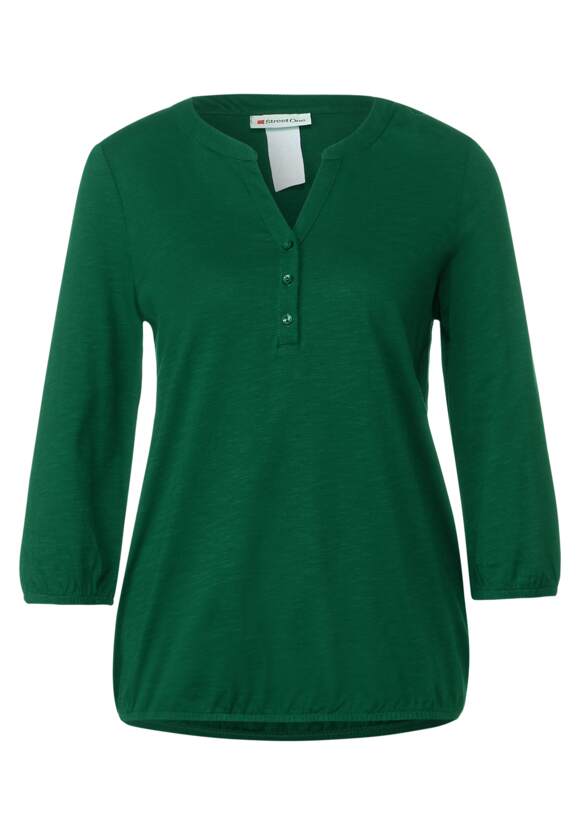 STREET ONE Jersey in Unifarbe - Online-Shop Damen Green Gentle STREET | Shirt ONE