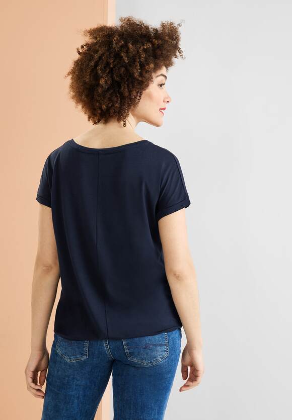 STREET ONE T-Shirt mit Wording Print Damen - Deep Blue | STREET ONE  Online-Shop