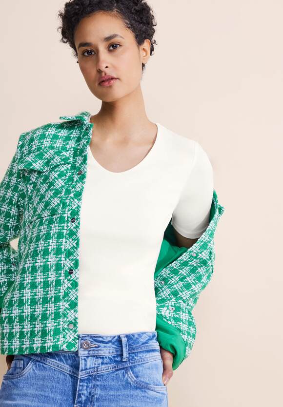 White Off - Lanea | STREET STREET Damen Langarmshirt ONE Online-Shop - ONE Style Softes