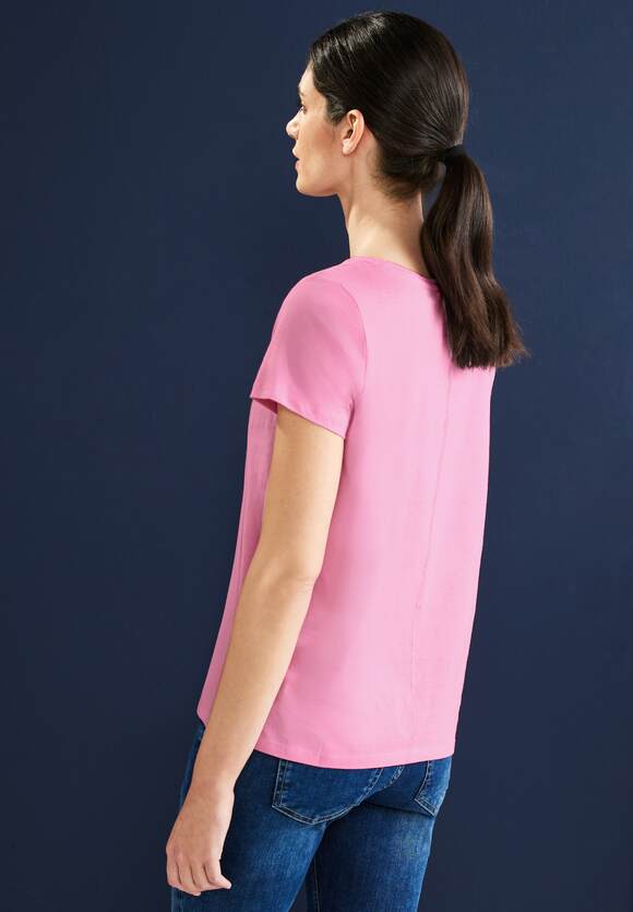 Online-Shop | ONE STREET Rose Wild T-Shirt Damen STREET ONE mit Partprint -